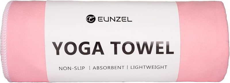 Eunzel Hot Yoga Towel Non-Slip Yoga Mat Towel Ultra-Absorbent Microfiber Towel for Hot Yoga, Pilates，Bikram and Workout 26.5"x 72" - Image 1